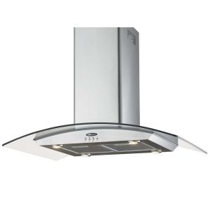 Coifa de Ilha Island Vidro 90cm Inox Fischer