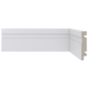 Rodapé Poliestireno Moderna 456 7cmx2,4m Branco Santa Luzia