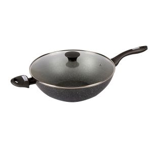 Panela Wok 32cm Mythos Cinza Casa&Ideia Tognana