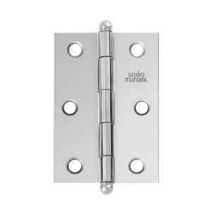 Dobradiça 2.1/2'' Cromada União Mundial