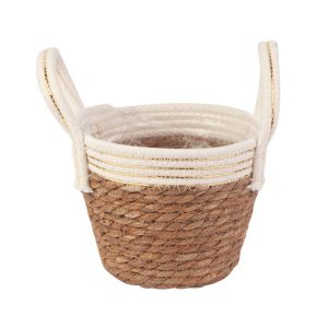 Cesta Decorativa com Alça 16x16x15cm Fascino