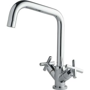 Torneira Misturador Monobloco para Cozinha de Mesa Bica Alta 1/2" Ametista Cromado Addra