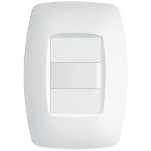 Conjunto Interruptor Elegance 1 Módulo Simples 16A Branco Fame
