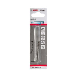 Broca Aço Rápido HSS-G DIN 338 para Metais 2x24mm Bosch