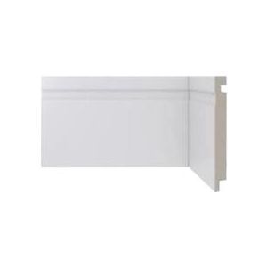 Rodapé Poliestireno Moderna 480 15cmx2,4m Branco Santa Luzia