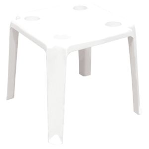 Mesa de Plástico Peruíbe 49,5cm Branco Tramontina