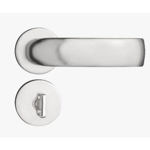 Fechadura Roseta para Banheiro 55mm Contemporânea Cromado Acetinado 500-90 Pado
