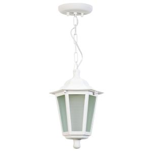 Pendente Dital 1 Lâmpada Grega 18cm E27 Branco