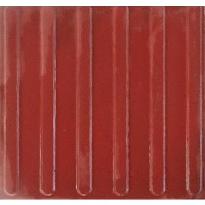 Lajota para Guia Podotatil 5 Peças Vermelha 45x45 Machado Pré-Moldados