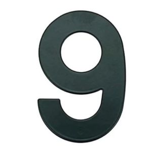 Número 9 para Residência Preto Bemfixa