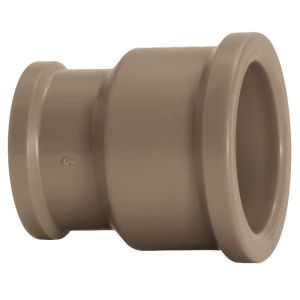 Luva com Redução 32x25mm Pvc Sold Marrom Amanco