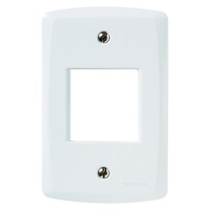 Placa 4"x2" Tramontina Lux2 2 Módulos Branca Horizontal/Vertical