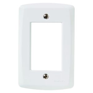 Placa 4"x2" Tramontina Lux2 3 Módulos Branca Horizontal