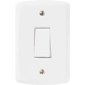 Conjunto Interruptor Lux2 1 Módulo Simples 10A Branco Tramontina