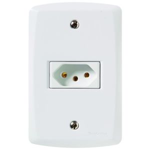 Conjunto Tomada Lux2 1 Módulo 2P+T 20A Branco Tramontina