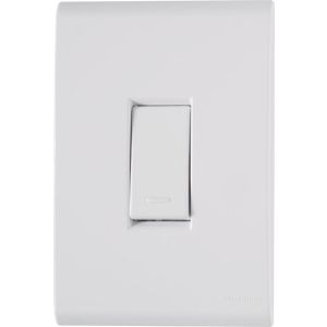 Conjunto Interruptor  Liz 1 Módulo Simples 10A Branco Tramontina