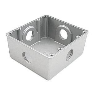 Caixa de Luz de Piso 4"x4" Cinza Tramontina