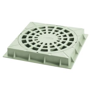 Tampa 300mm Grelha para Caixa Areia Pluvial Branco Amanco