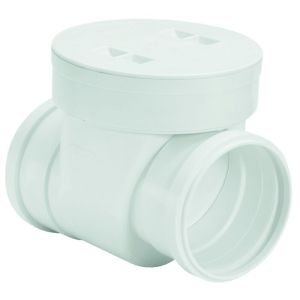 Válvula Retenção 100mm Pvc Esgoto Branco Amanco