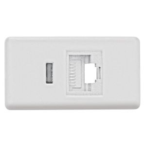 Módulo Tomada RJ45 Lux2/Liz/Tablet Branco Tramontina