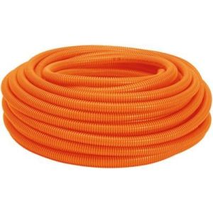Eletroduto Corrugado 25mm Pvc Flex Reforcado Laranja 50mts Amanco