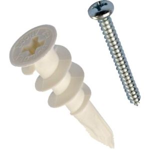 Bucha para Drywall com Parafuso Bemfixa 6mm Rápida 2 Peças