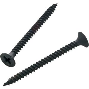 Parafuso de Ferro para Drywall Bemfixa 3,5x25mm Cabeça Chata Preto 10 Peças