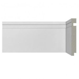 Rodapé Poliestireno Moderna 493 12cmx2,4m Branco Santa Luzia