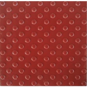 Lajota Alerta Bola 45x45 Vermelha Machado Pré-Moldados