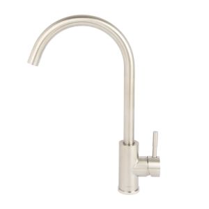 Torneira Misturador Monocomando de Mesa para Cozinha Bica Alta 1/2" Alaide Slim Aço Inox Addra