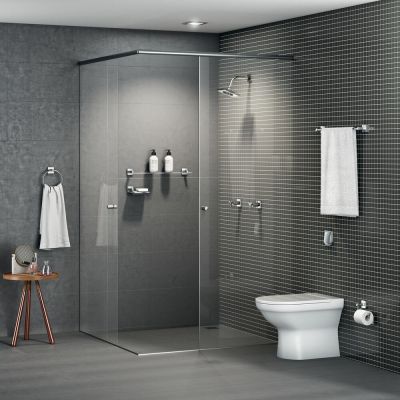 Acabamento para Válvula de Descarga Salvágua Box Cromado Docol