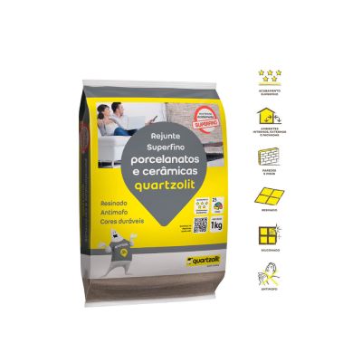 Rejunte Porcelanato Marrom Café 1kg Quartzolit