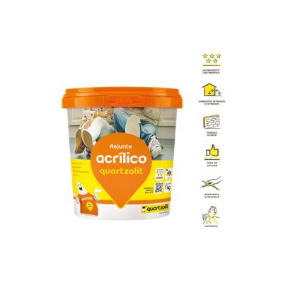 Rejunte Acrílico Quartzolit Cinza Outono 1kg