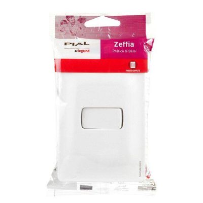 Conjunto Interruptor Zeffia 1 Módulo Simples 10A Pial