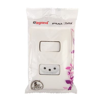 Interruptor com Tomada Legrand Pial Zeffia - 2P+T Pial