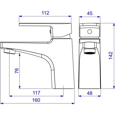 Torneira Misturador Monocomando para Banheiro de Mesa Bica Baixa 1/2" Level Cromado Deca
