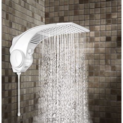 Chuveiro Eletrônico Duo Shower Quadra Branco Lorenzetti