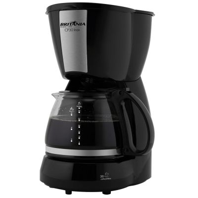 Cafeteira CP30 Preta/Inox Britânia