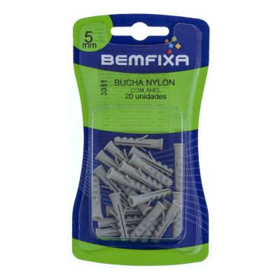 Bucha para Concreto com Anel Bemfixa 5mm 20 Peças