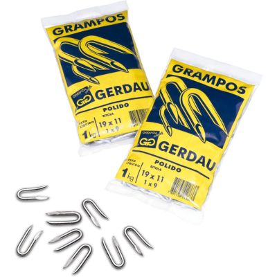 Grampo Aço Galvanizado Gerdau 1x9 1kg