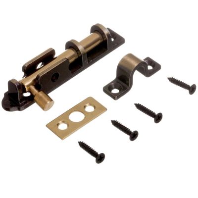 Trinco 9cm Latão Oxidado União Mundial