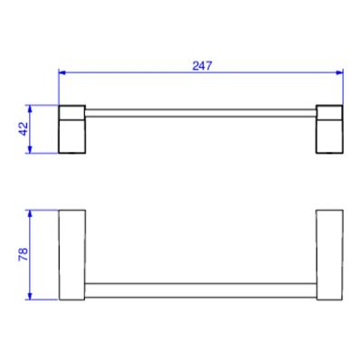 Porta Toalha Barra 20cm Liv Cromado Deca