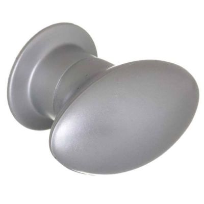 Puxador Zamar Oval Cromado Fosco 38mm