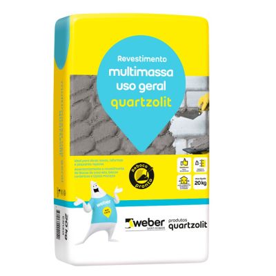Argamassa Multimassa 20kg Cinza Quartzolit