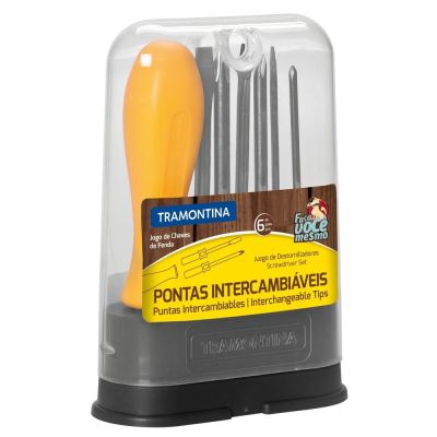 Jogo de Chaves com Pontas Intercambiáveis 6 Peças Tramontina