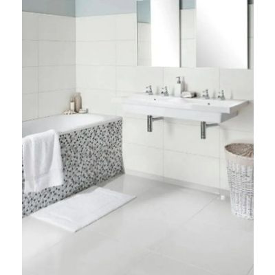 Revestimento Parede Glacial Off White Bold Acetinado 33x60 Incepa