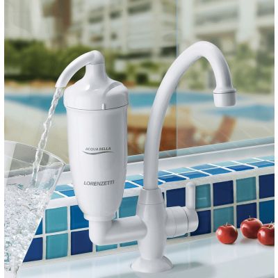 Purificador de Água com Torneira de Mesa Lorenzetti Acqua Bella Branco