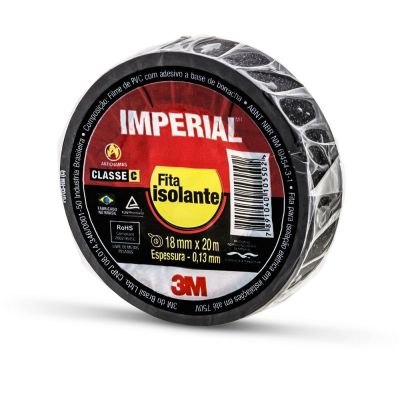 Fita Isolante 3M Imperial 18mmx20m Preta