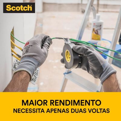 Fita Isolante 3M Scotch 19mmx10m Preta