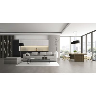 Porcelanato York Soft Gray Retificado Acetinado 87,7x87,7 Portinari